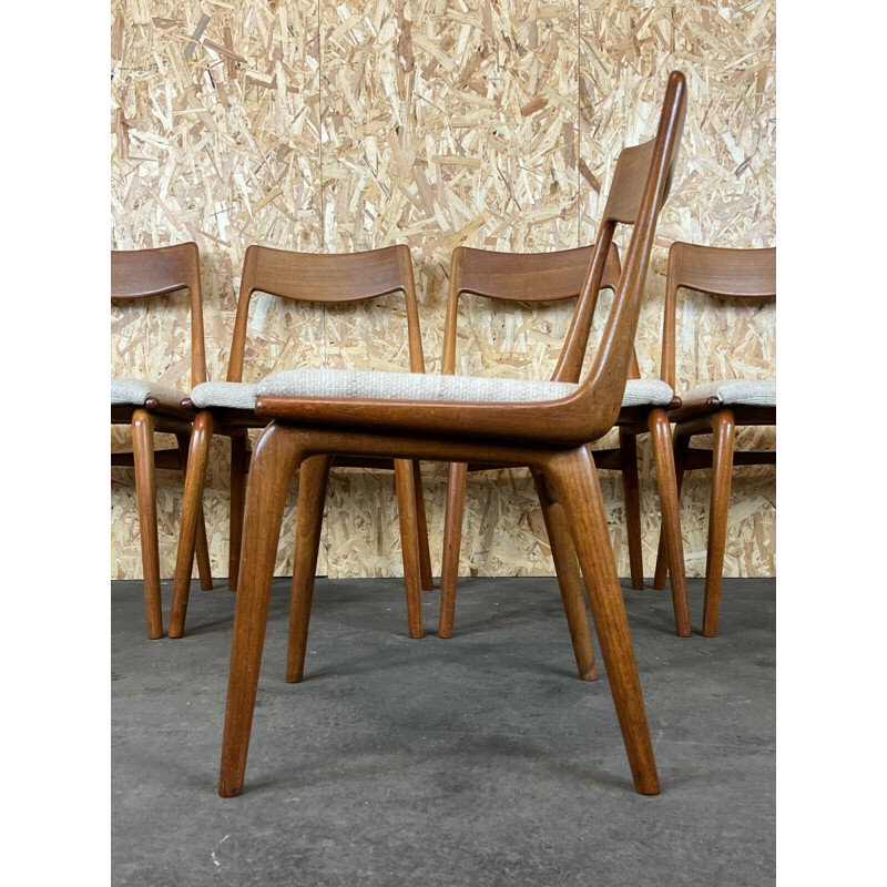 Set di 5 sedie vintage Boomerang in teak di Alfred Christensen per Slagelse Møbelværk, 1960-1970