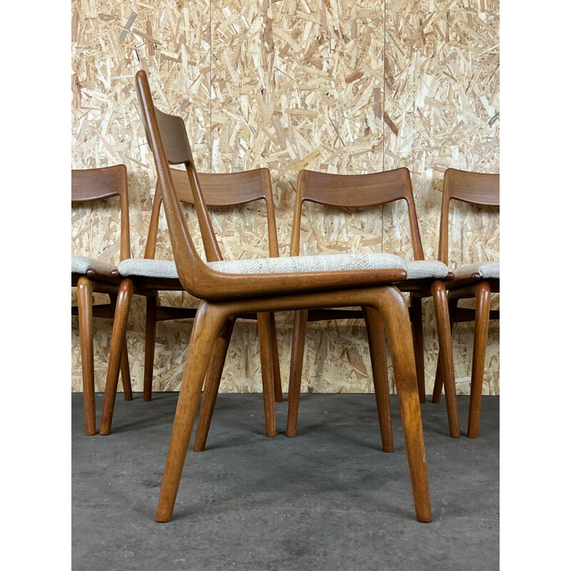 Set of 5 vintage teak Boomerang dining chairs by Alfred Christensen for Slagelse Møbelværk, 1960s-1970s