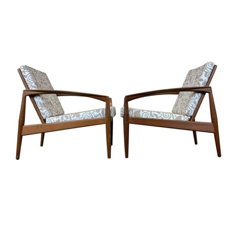 Pair of vintage armchairs by Kai Kristiansen for Magnus Olesen, 1960