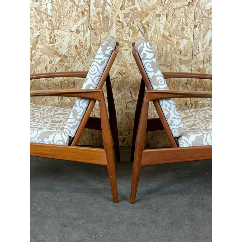 Pair of vintage armchairs by Kai Kristiansen for Magnus Olesen, 1960