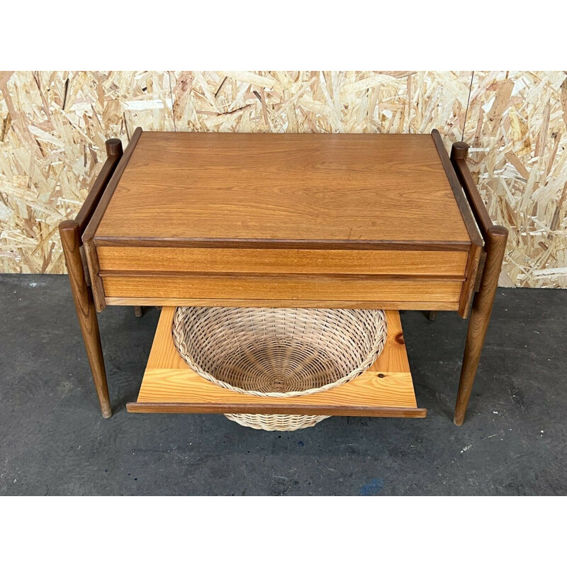 Vintage teak sewing box, 1960