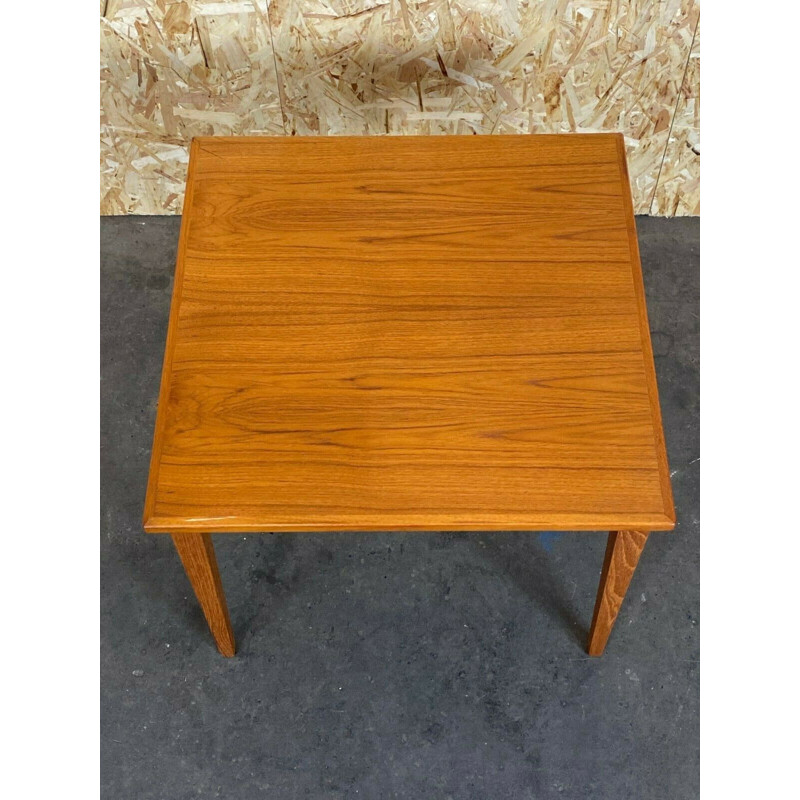 Mesa de centro vintage de teca, Dinamarca 1960