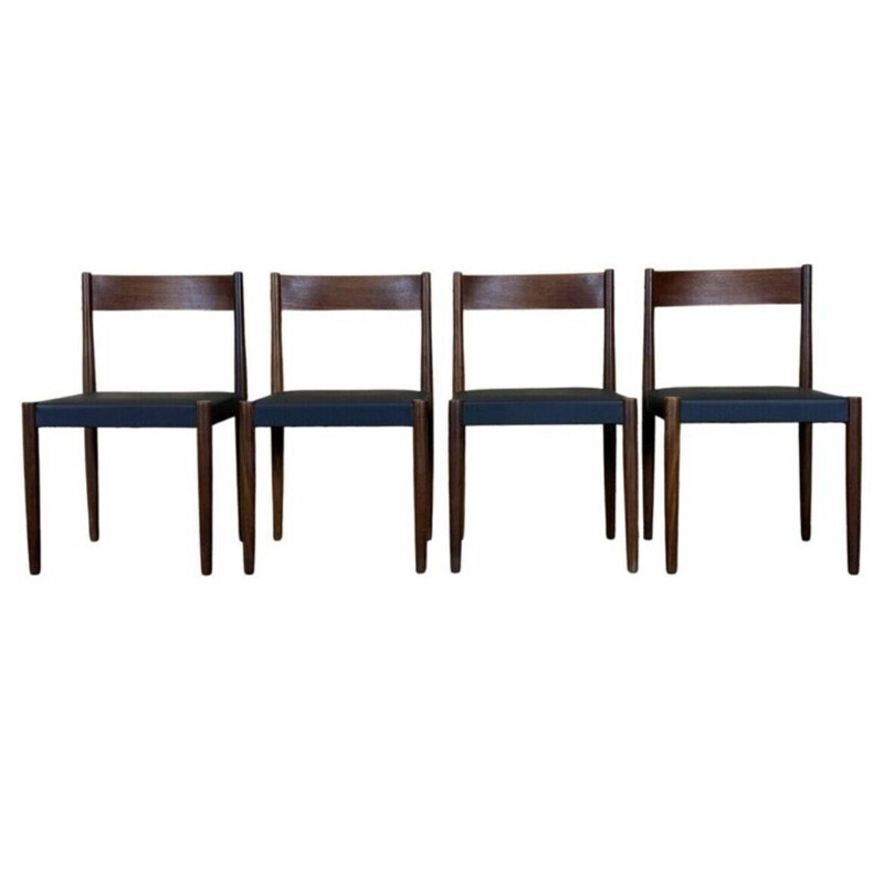 Set van 4 vintage teakhouten stoelen van Poul M. Volther voor Frem Røjle, 1970