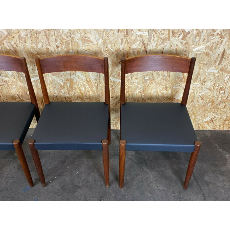 Set of 4 vintage teak dining chairs by Poul M. Volther for Frem Røjle, 1970s