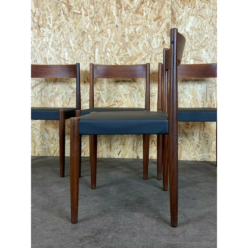 Set of 4 vintage teak dining chairs by Poul M. Volther for Frem Røjle, 1970s