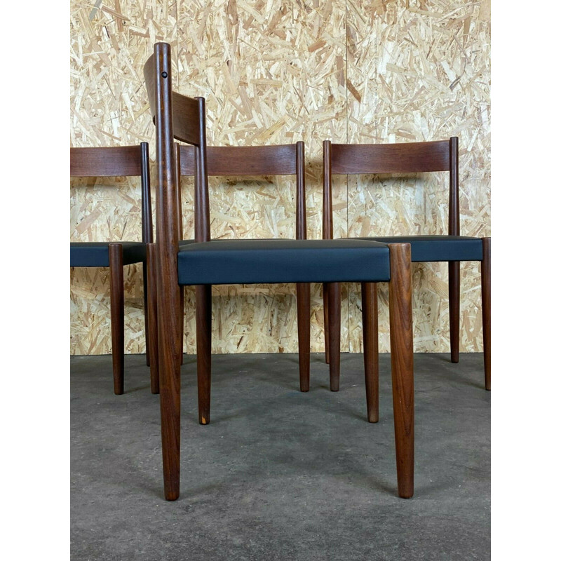 Conjunto de 4 cadeiras de teca vintage de Poul M. Volther para Frem Røjle, 1970