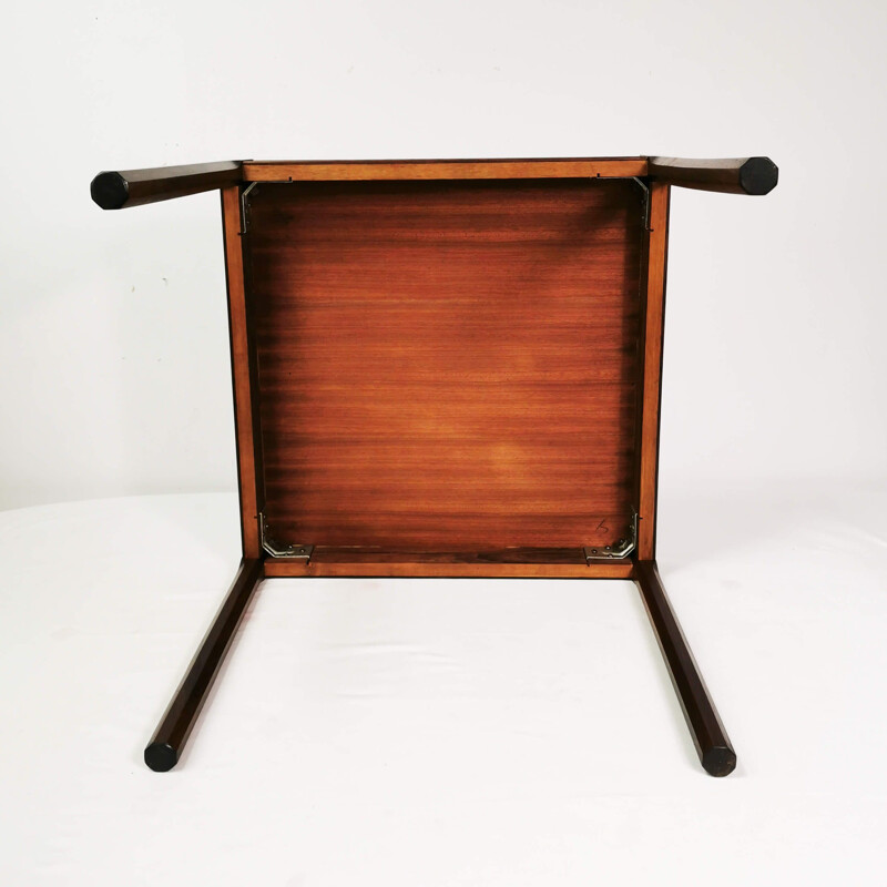 Vintage square coffee table in rosewood, Denmark 1960