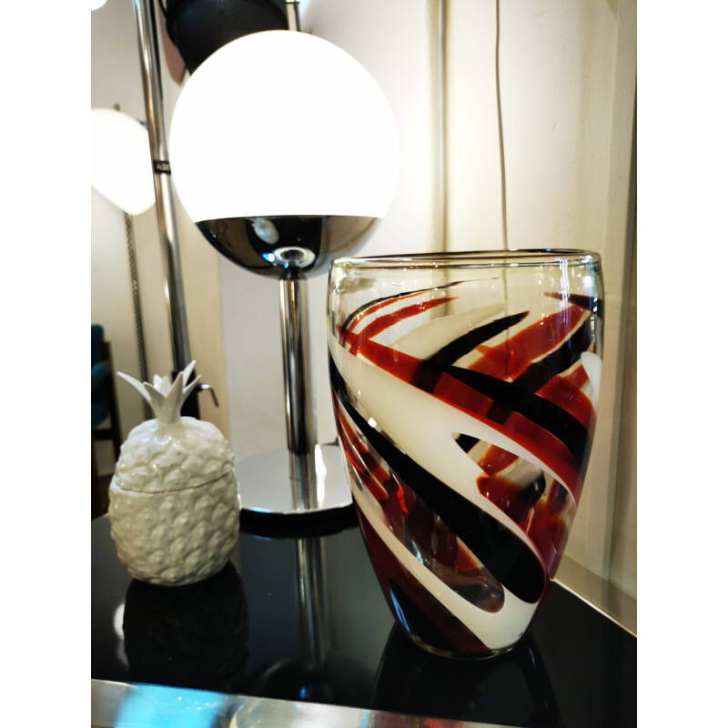 Vintage Murano blown glass vase, 2001