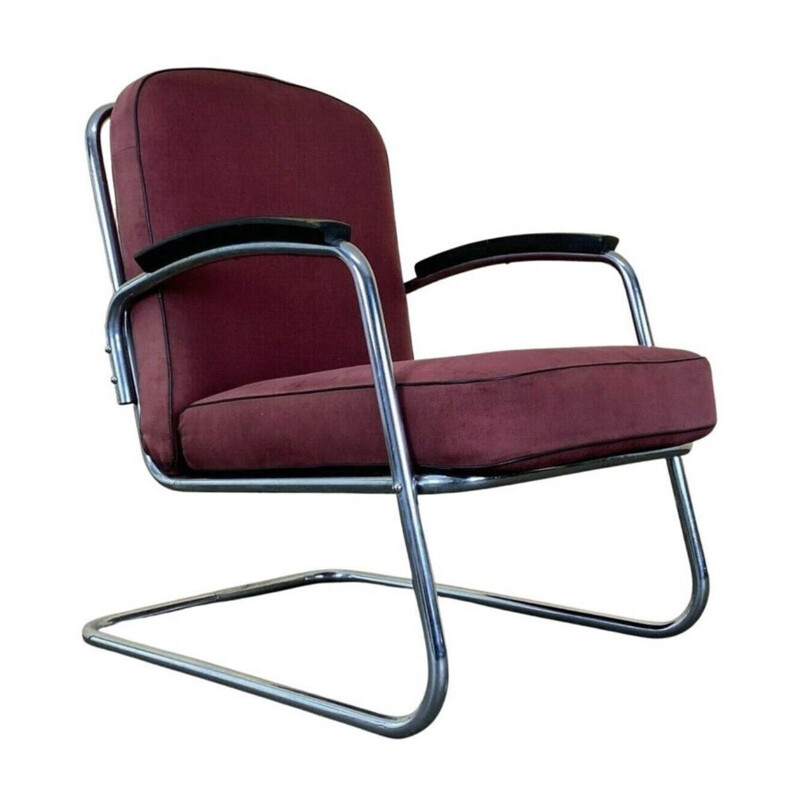 Vintage Bauhaus cantilever armchair Mauser, 1940-1950s