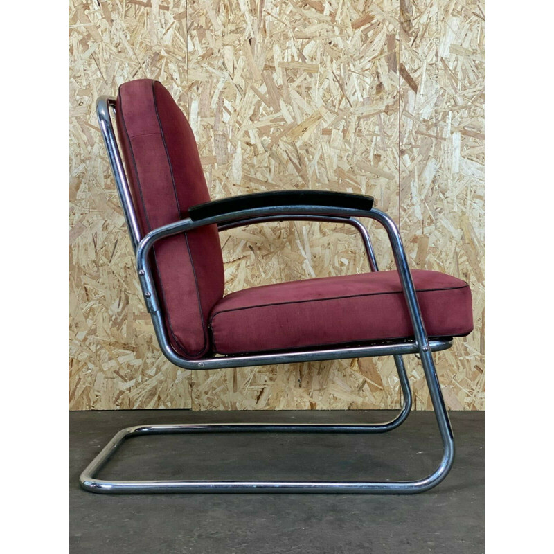 Fauteuil cantilever vintage Bauhaus Mauser, 1940-1950