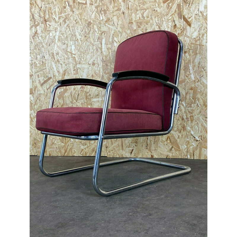 Vintage Bauhaus Mauser cantilever armchair, 1940-1950s
