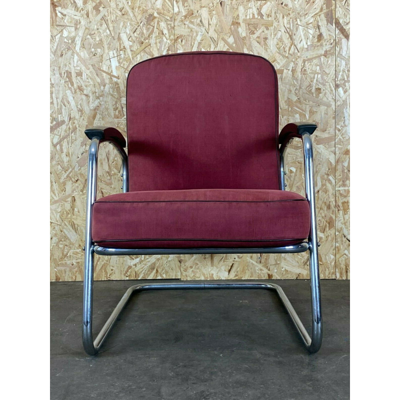 Vintage Bauhaus Mauser cantilever armchair, 1940-1950s