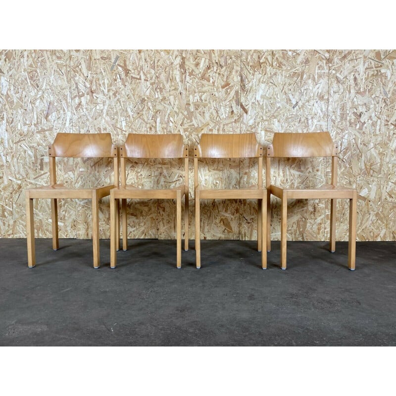 Vintage houten stoelen van Schlapp, 1970-1980