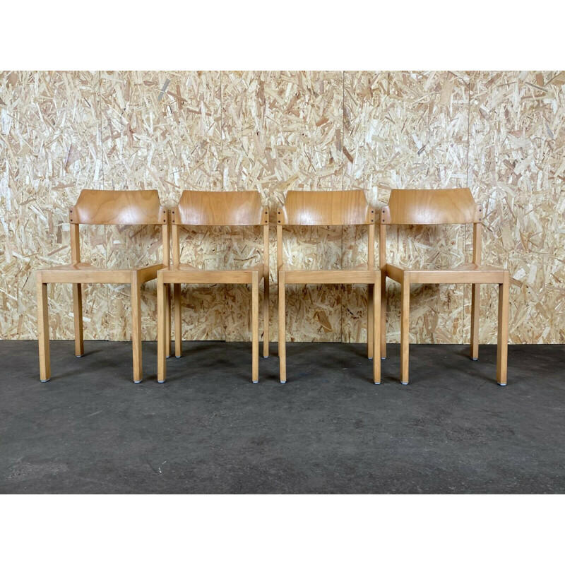 Vintage wooden chairs by Schlapp, 1970-1980s