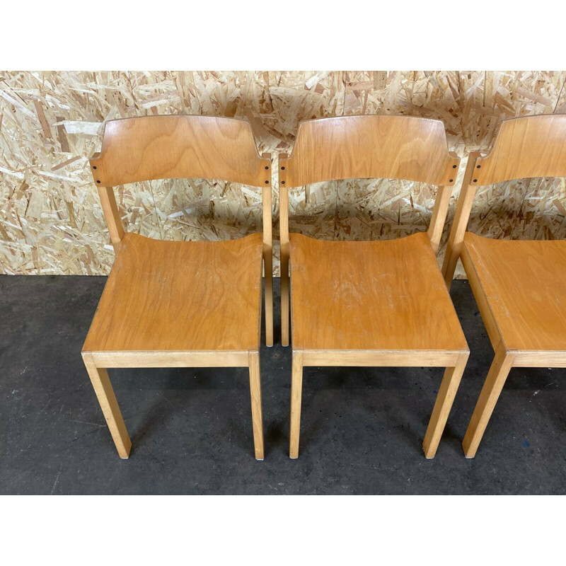 Vintage wooden chairs by Schlapp, 1970-1980s