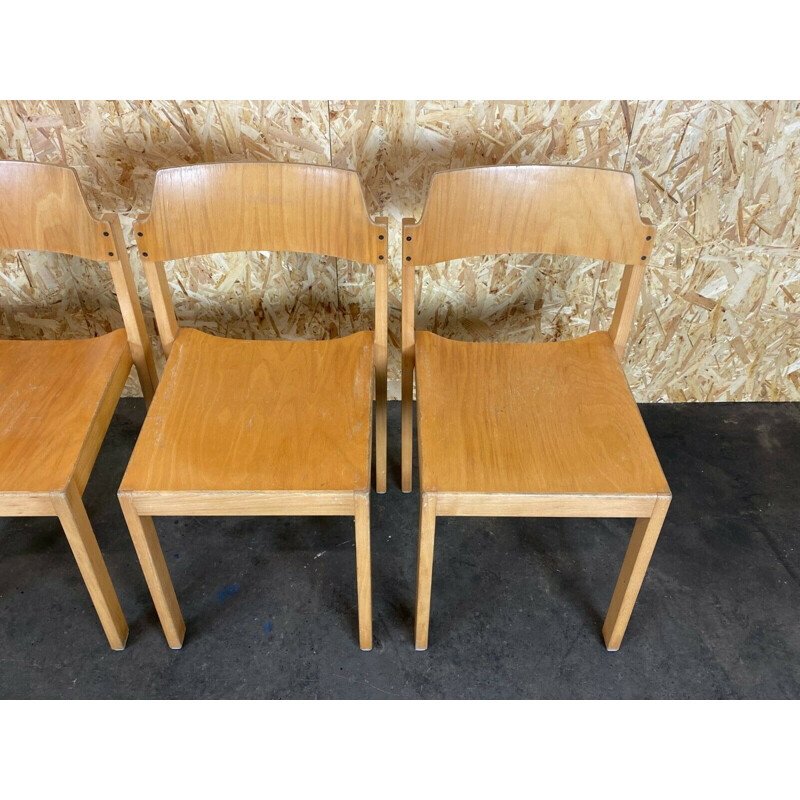 Vintage wooden chairs by Schlapp, 1970-1980s