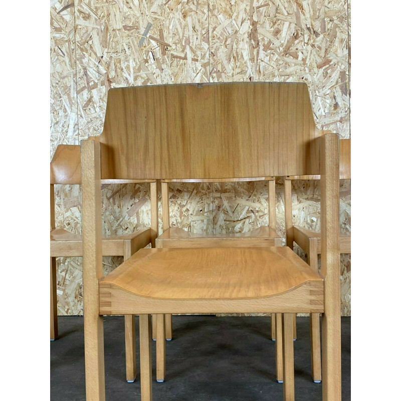 Sedie vintage in legno di Schlapp, 1970-1980