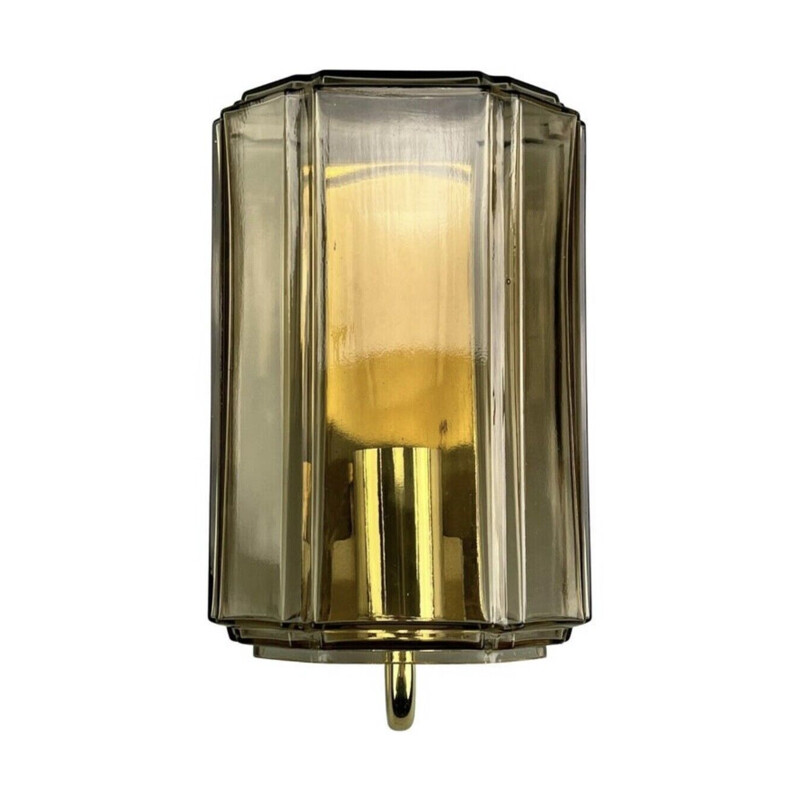 Vintage wall lamp by Glashütte Limburg, 1960