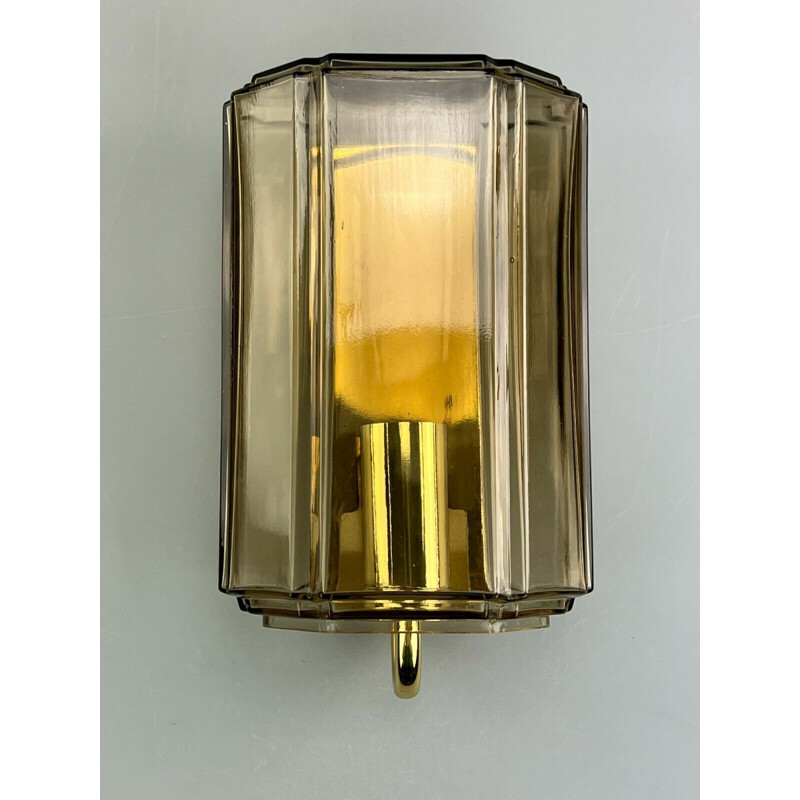 Vintage wall lamp by Glashütte Limburg, 1960