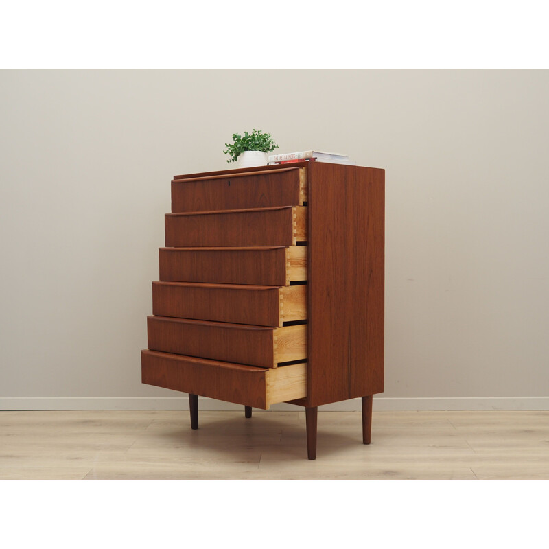 Teak vintage chest of drawers, Denmark 1970s