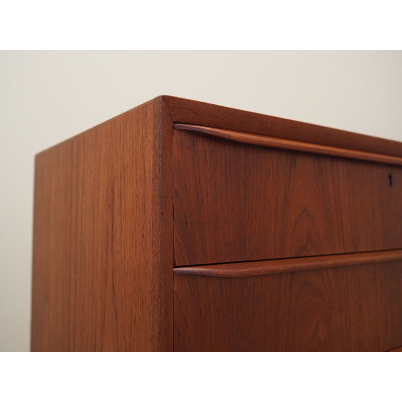 Teak vintage chest of drawers, Denmark 1970s