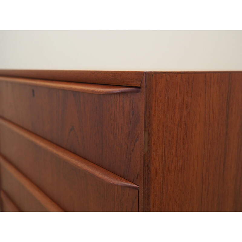 Teak vintage chest of drawers, Denmark 1970s