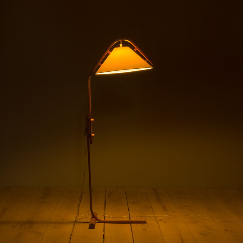 Lámpara de pie vintage escandinava de Jan Wickelgren para Aneta, 1970
