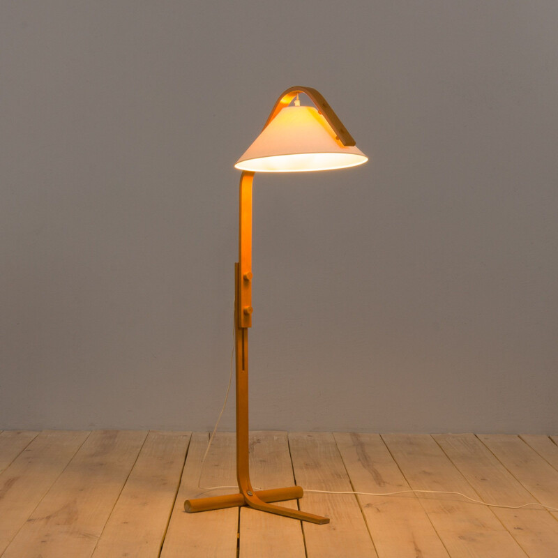 Lámpara de pie vintage escandinava de Jan Wickelgren para Aneta, 1970