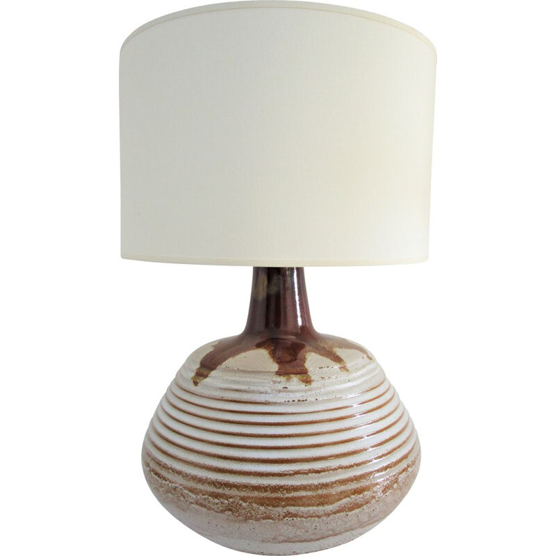 Lampe italienne vintage en céramique émaillée, 1970