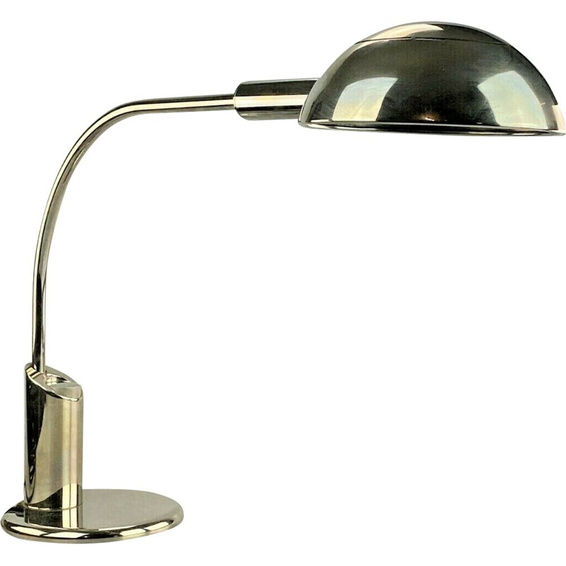 Vintage chrome table lamp by Florian Schulz, 1960-1970s