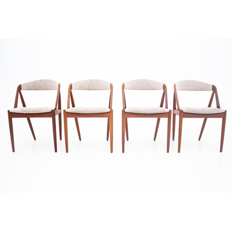 Set of 4 vintage model 31 dining chairs by Kai Kristiansen, Denmark 1960s