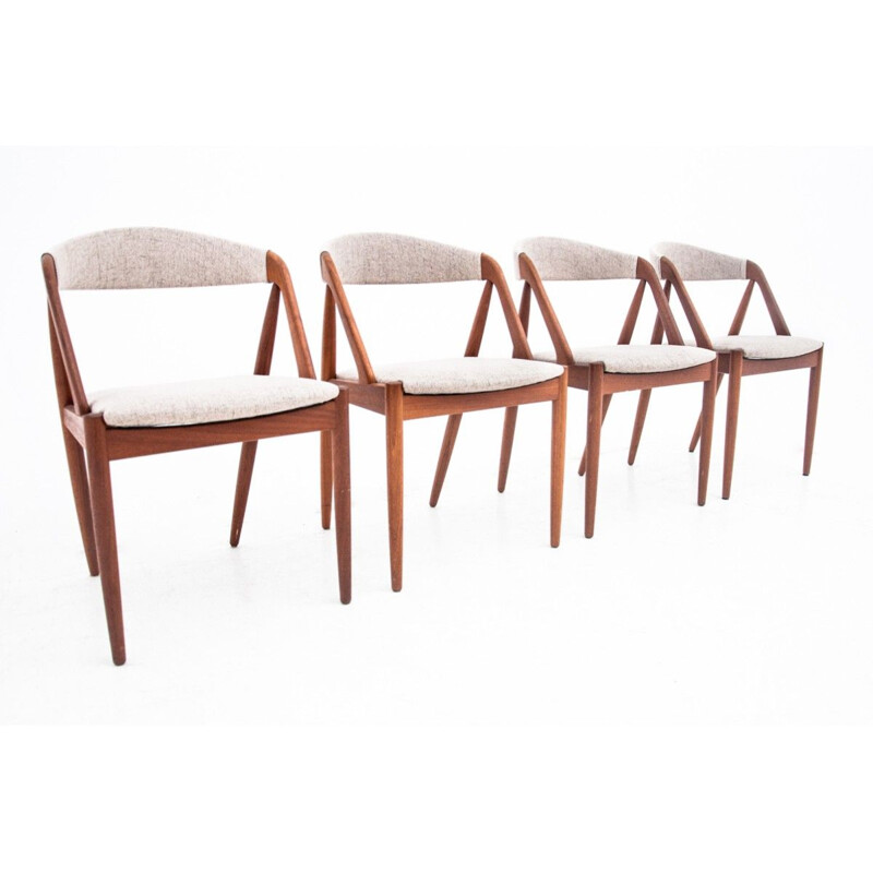 Ensemble de 4 chaises vintage modèle 31 par Kai Kristiansen, Danemark 1960