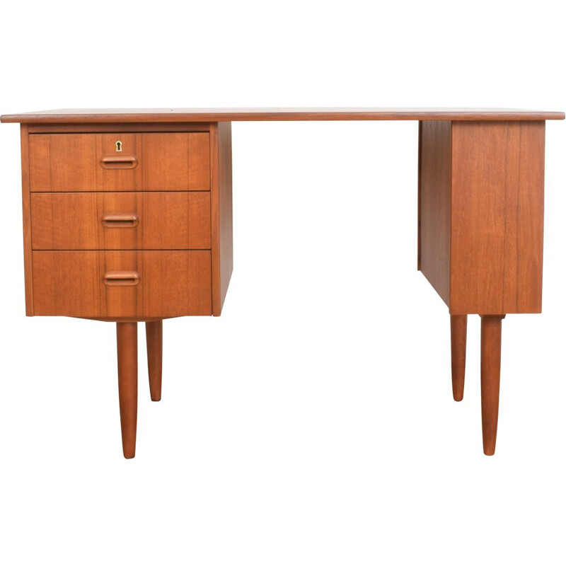 Vintage Deens teakhouten bureau, 1960