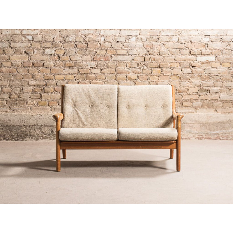 Vintage Danish 2-seater teak sofa by Gustav Thams for Uldum Mobelfabrik, 1960