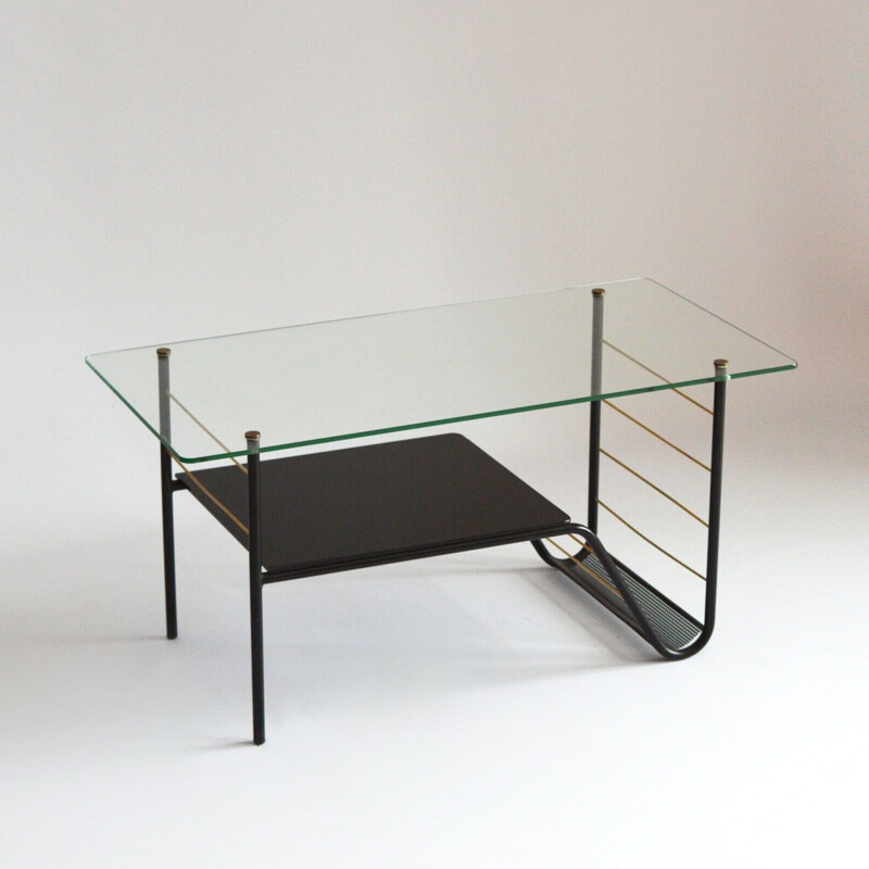 Vintage coffee table by Pierre Guariche for Airborne, France 1950