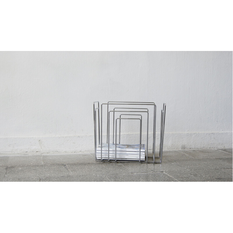 Vintage magazine rack by Willi Glaeser for Tmp, 1980s