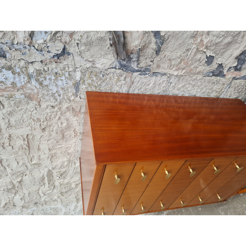 Vintage houten ladekast van Wrighton
