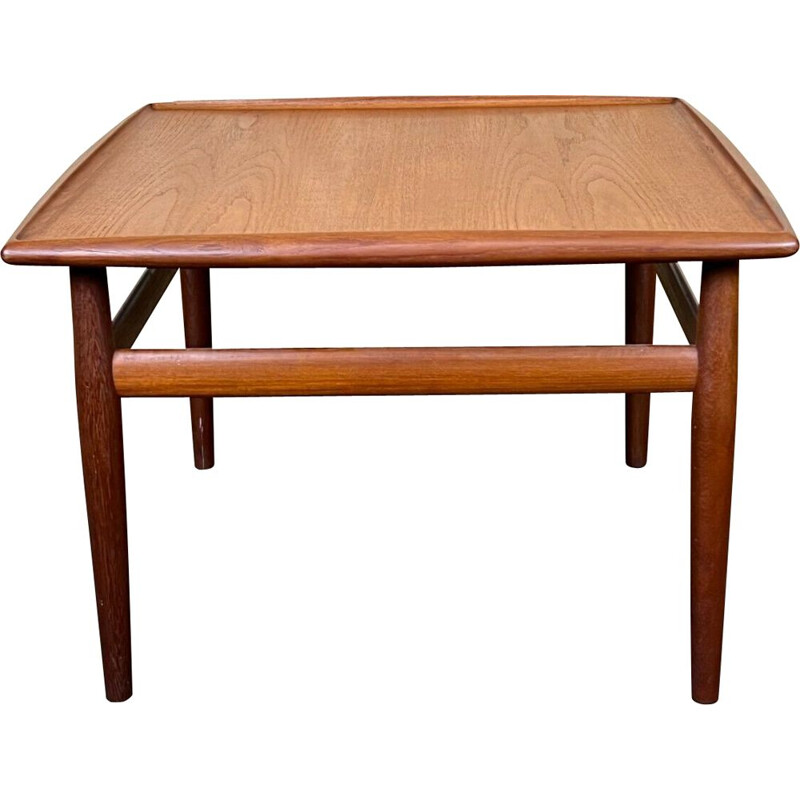 Vintage teakhouten salontafel van Grete Jalk voor Glostrup, 1960