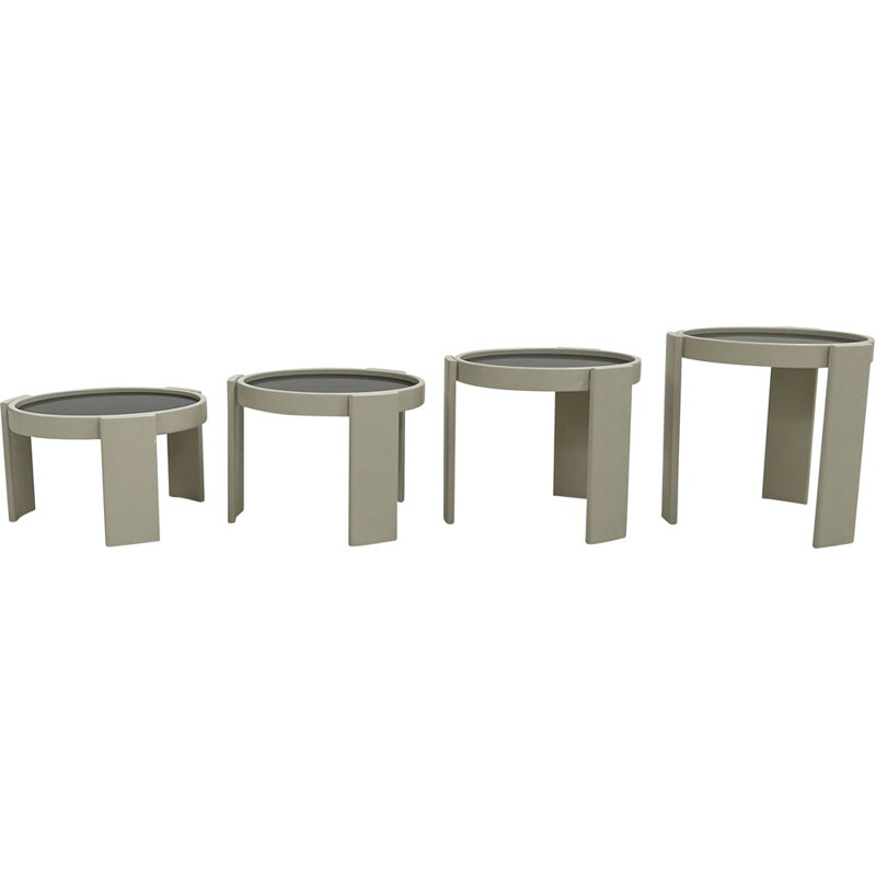 Vintage model 780 nesting tables by Gianfranco Frattini for Cassina, 1960s