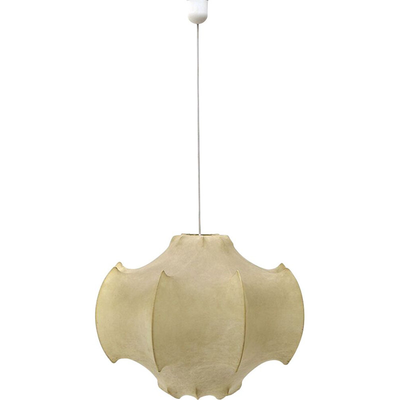 Vintage "Viscontea" cocoon chandelier by Achille and Pier Giacomo Castiglioni for Flos, 1960s