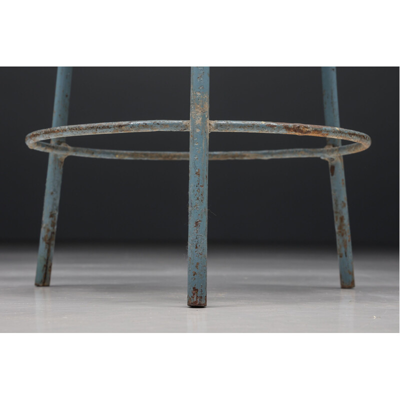 Vintage Chandigarh stool by Pierre Jeanneret, 1960s