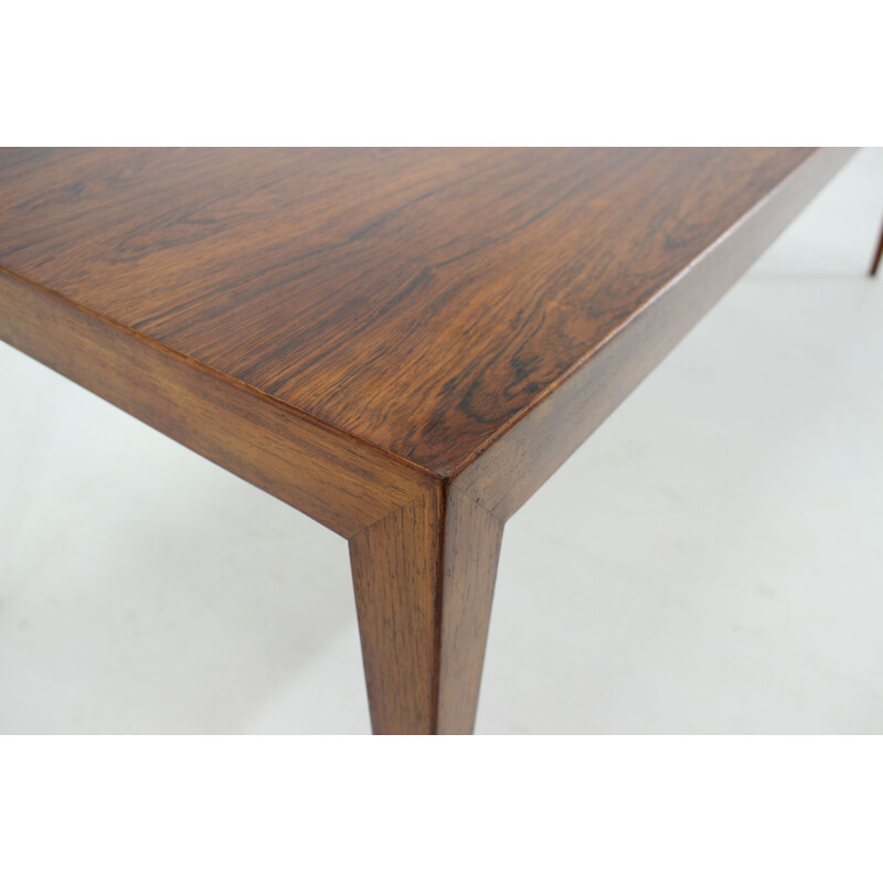 Vintage rosewood coffee table by Severin Hansen, Denmark 1960s