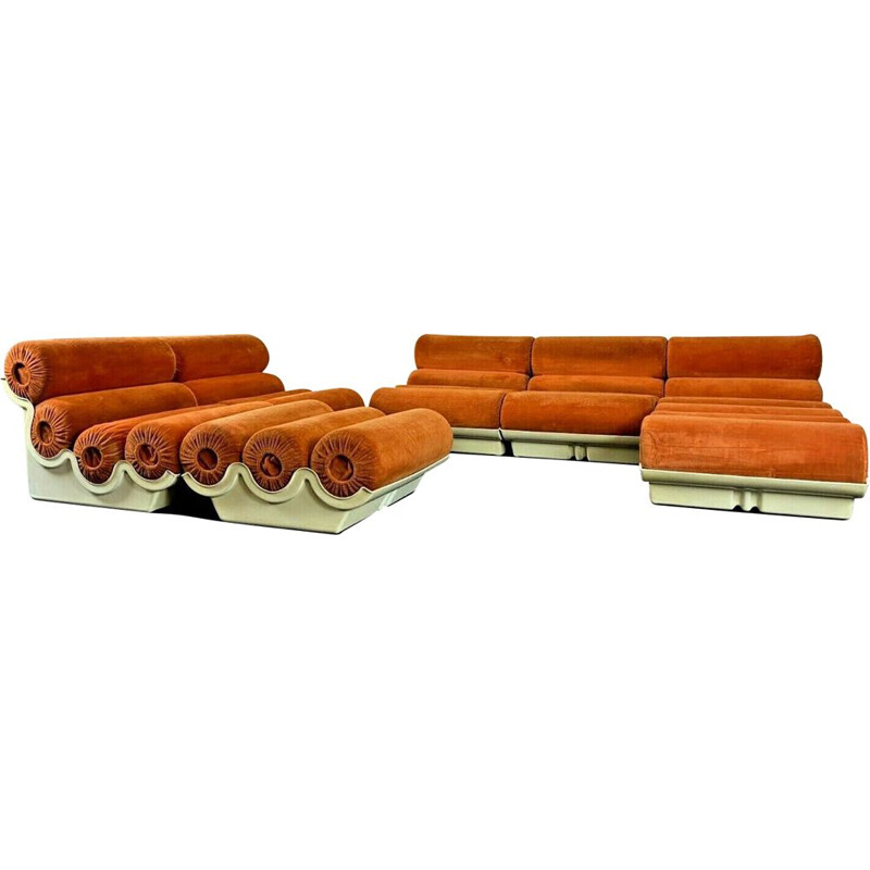 Vintage modular living room set, Italy 1960-1970