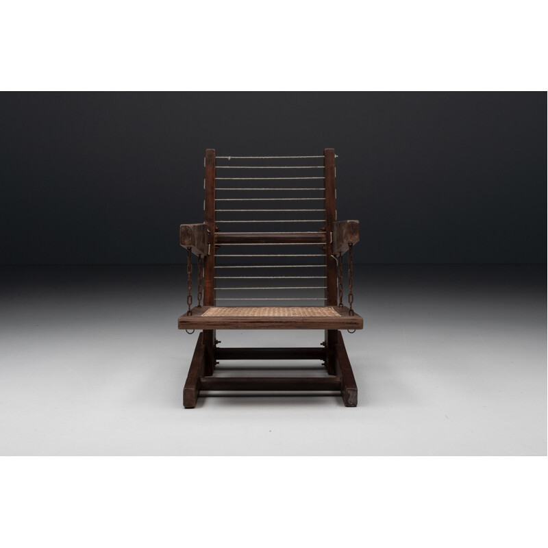 Fauteuil vintage démontable Pj-010615 par Pierre Jeanneret, 1953