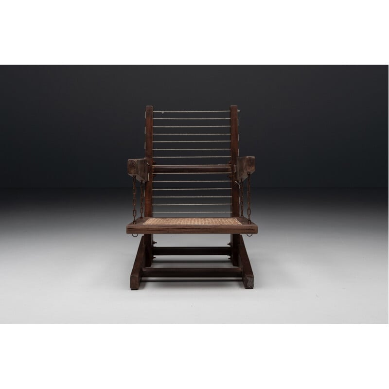 Vintage demountable Pj-010615 armchair by Pierre Jeanneret, 1953