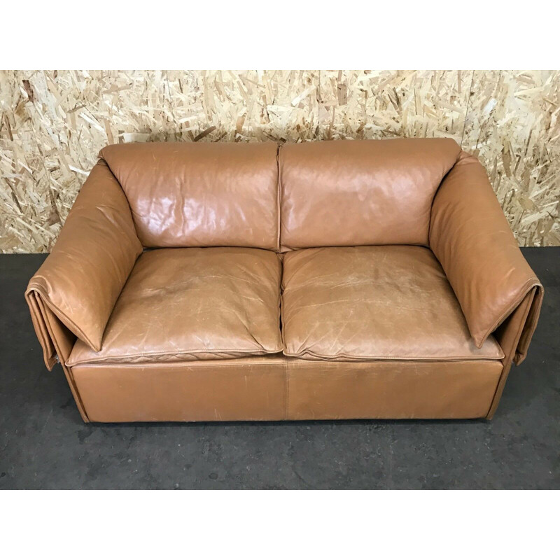 Vintage 2-Sitzer Ledersofa von Niels Bendtsen Lotus für N. Eilersen, 1970