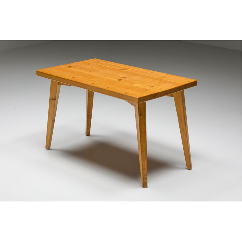 Vintage dining table by Christian Durupt for Charlotte Perriand, 1968