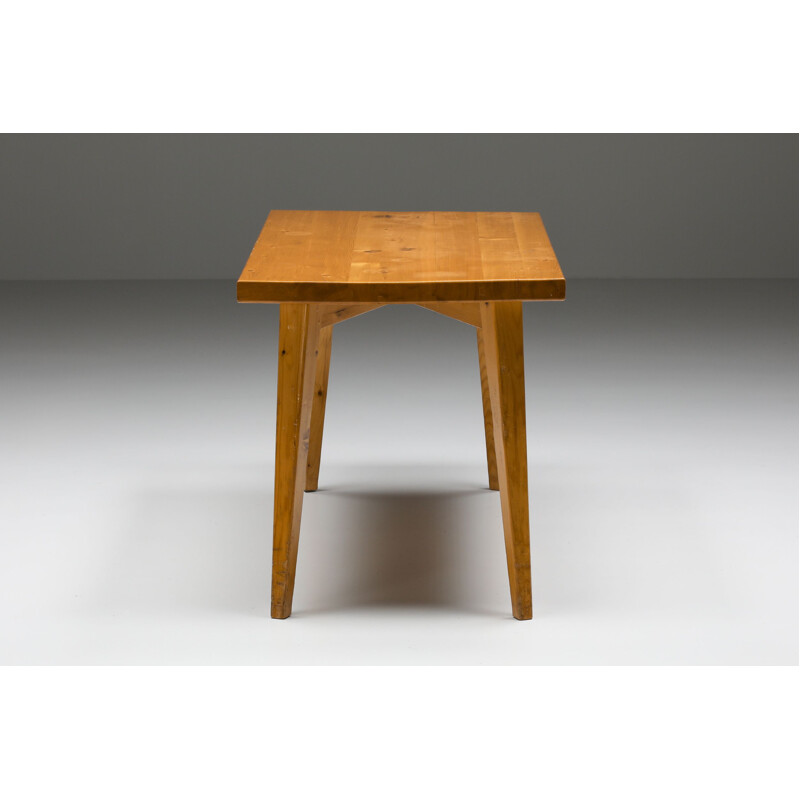 Vintage dining table by Christian Durupt for Charlotte Perriand, 1968