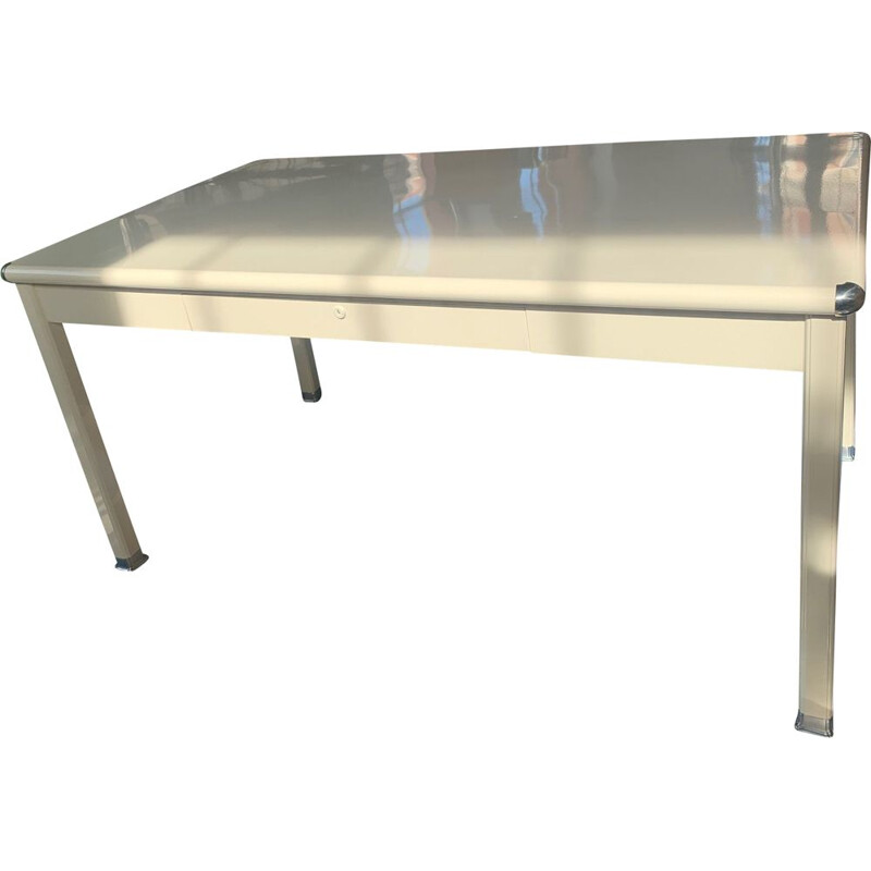 Vintage sheet metal dinning table, United States