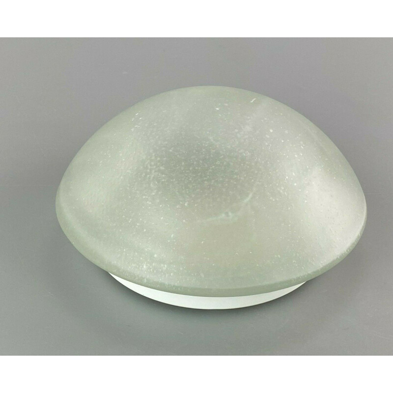 Lámpara de techo de cristal vintage de Peill